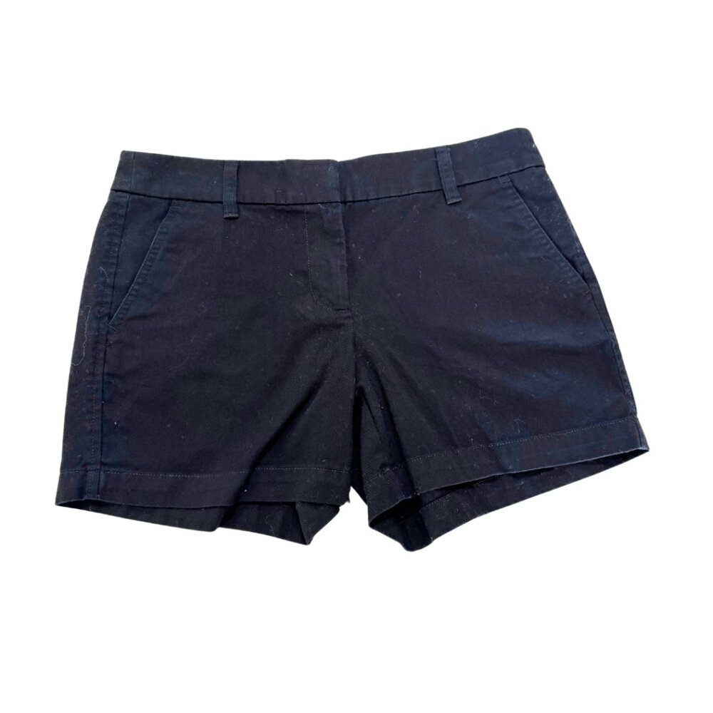 J. Crew Shorts Black Size 4 Women's w Pockets 100% Cotton 4.75" inseam 31" W
